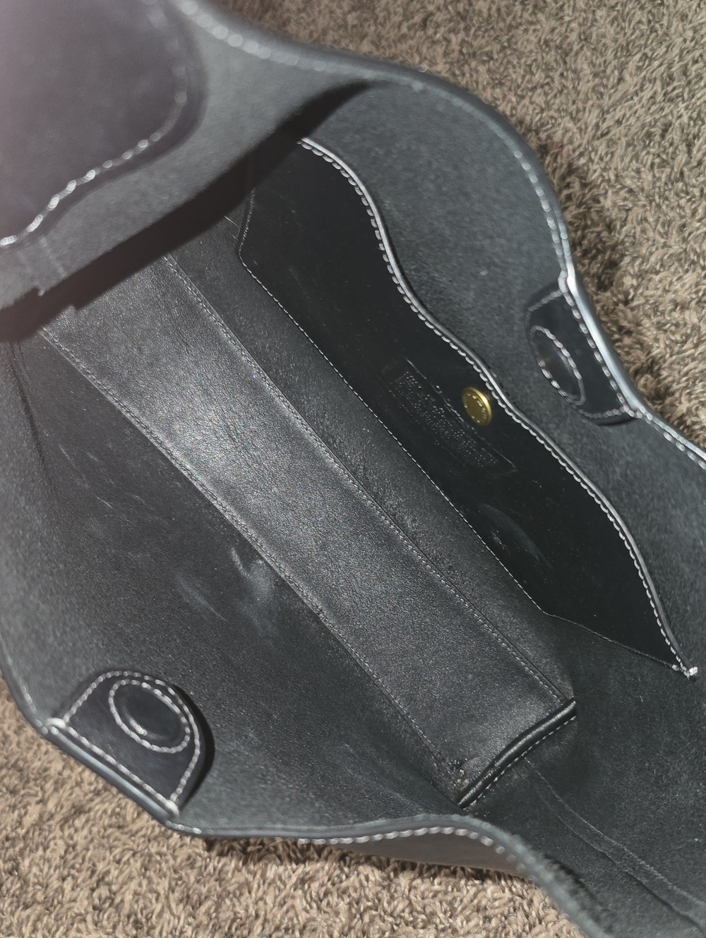 Coach Black Leather Brooklyn 28 Bag - Picture 14 of 16